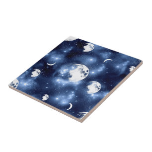 Carreau Luminosité de la lune Phases de la lune dans les