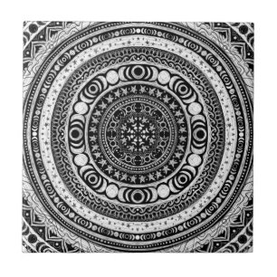 Carreau Lune Enfant Mandala Triple Lune Sorcière