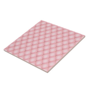 Carreau Luxueux Motif en diamant verni rose