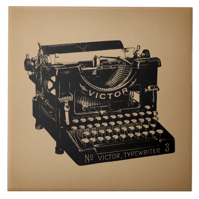 Carreau Machine à écrire d'époque (Devant)