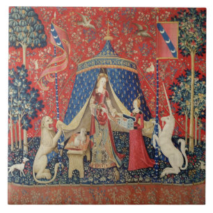 Carreau Madame et la licorne : 'À mon seulement desire