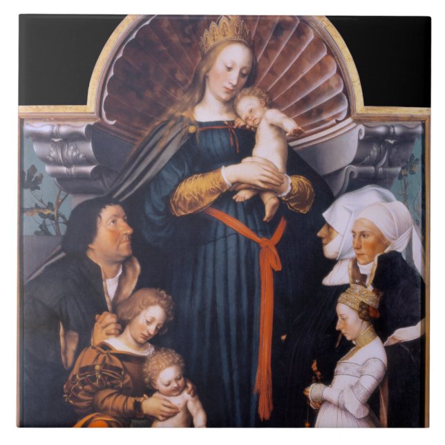 Carreau Madonna, Holbein the Younger (Devant)