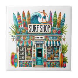 Carreau Magasin de Surfs amusants
