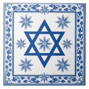 Carreau Magen David - Tuile en céramique David Star - Azu