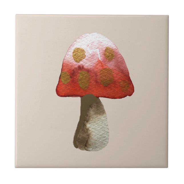 Carreau Magie de Toadstool de champignon rouge (Devant)