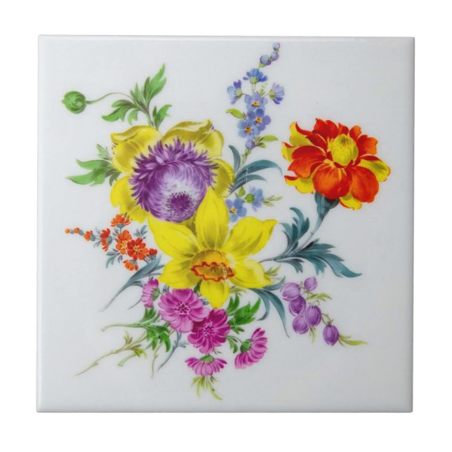 Carreau Magnifique Bouquet Floral Backsplash Carrelage cér (Devant)