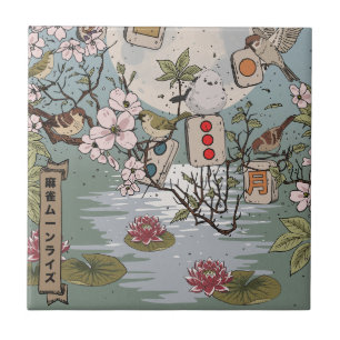 Carreau Mahjong Lever de lune