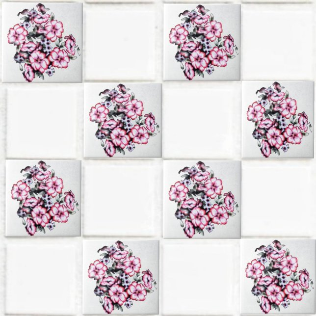 Carreau Mai Bloom-II (This May Bloom-II Ceramic Tile design, is sure to enhance the decor, of any project, you undertake!)