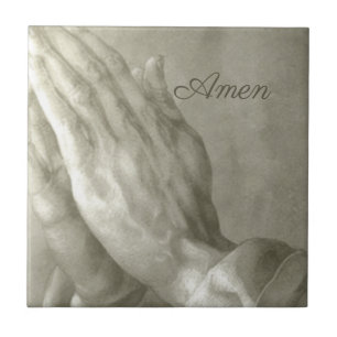 Carreau Mains de prière Amen