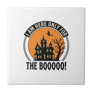Carreau Maison Hantée Halloween Drôle Boo Vintage_1
