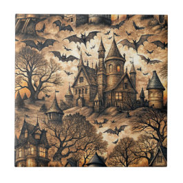 Carreau Maison hantée vintage
