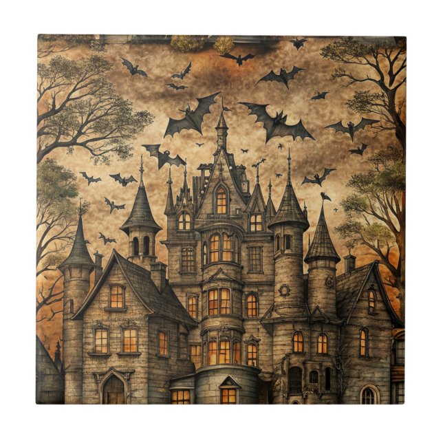 Carreau Maison hantée vintage (2) (Devant)
