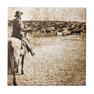 Carreau Maison sur ouest de cowboy vintage de gamme le