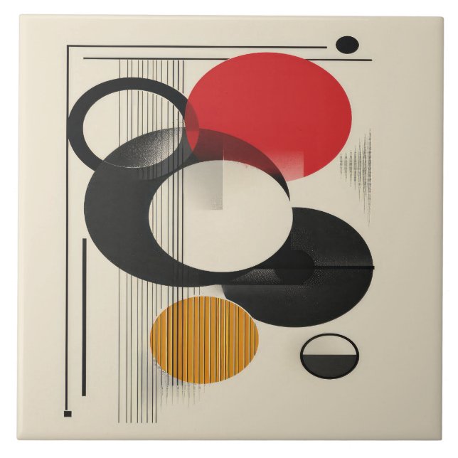 Carreau Maîtrise géométrique du milieu du siècle n° 5 (Devant)