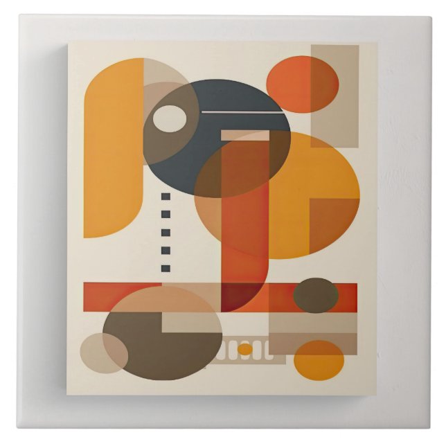 Carreau Maîtrise géométrique du milieu du siècle n° 7 (Devant)