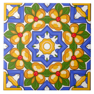 Carreau Majolica, carrelage méditerranéen,