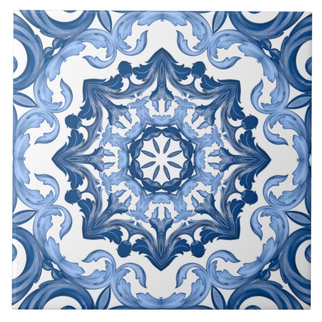 Carreau Majolica, carrelage méditerranéen, (Devant)