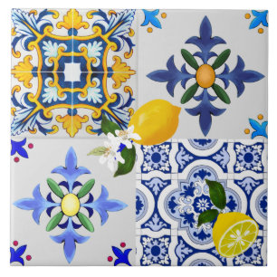 Carreau Majolica, style sicilien