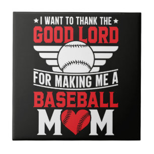 Carreau Maman de baseball Parent sportif Mère de jour de m
