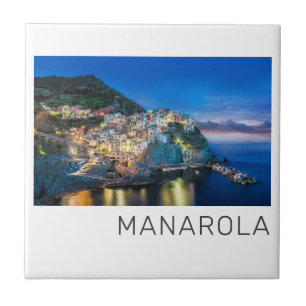 Carreau Manarola Cinque Terre La Spezia Italie Panorama