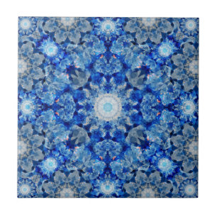 Carreau Mandala de cristal d'Aqua