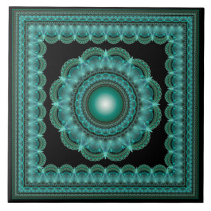 Carreau Mandala encadré de bractée