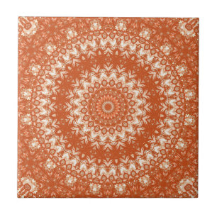 Carreau Mandala orange.