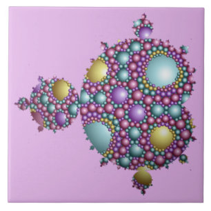 Carreau Mandelbrot Fractal Apollonian Sphere Pink Gold