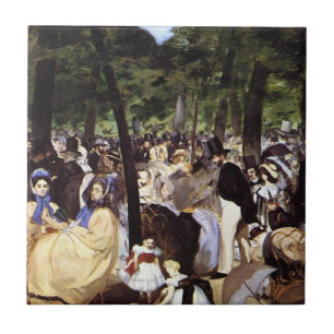 Carreau Manet : Musique dans le jardin des Tuileries