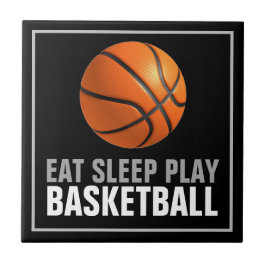 Carreau Manger Sommeil Jouer Basket-Ball Artwork Motivatio