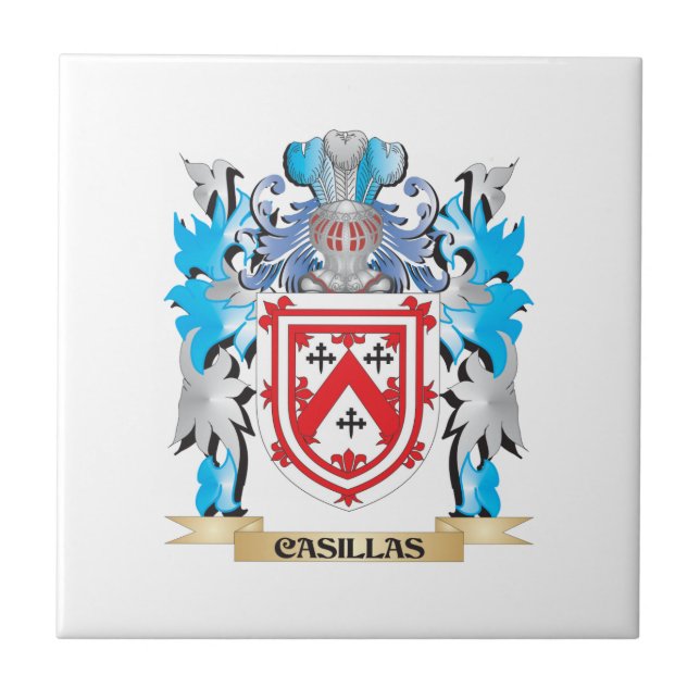 Carreau Manteau de Casillas des bras - crête de famille (Devant)