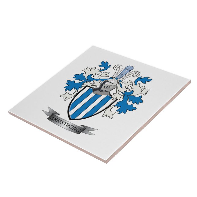 Carreau Manteau de crête de famille d'Armstrong des bras (Côté)