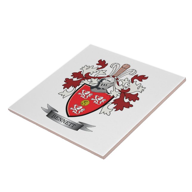 Carreau Manteau de crête de famille de Bennett des bras (Côté)