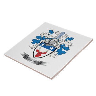 Carreau Manteau de crête de famille de Thompson des bras