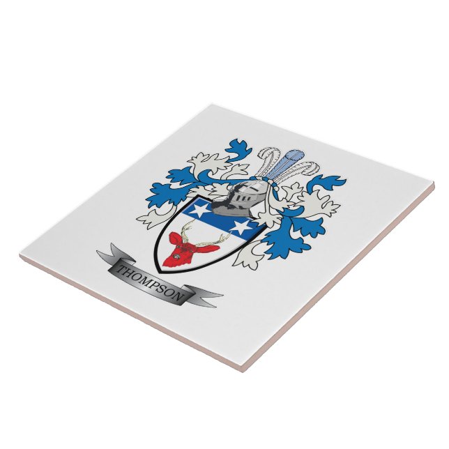 Carreau Manteau de crête de famille de Thompson des bras (Côté)