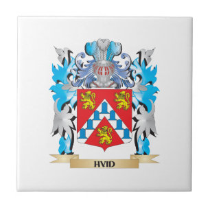 Carreau Manteau de Hvid des bras - crête de famille