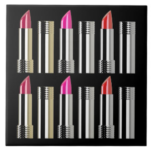 Carreau Maquillage cosmétique en bâton chrome rose rouge