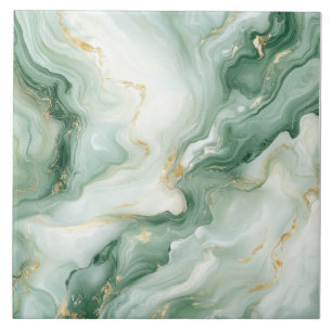 Carreau Marbre Abstrait Vert Sauge