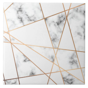 Carreau Marbre blanc avec Gold Lines Joli