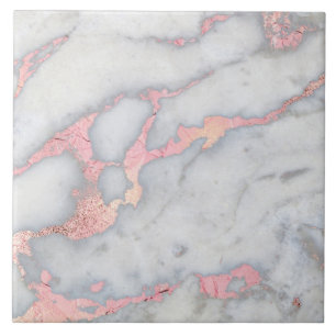Carreau Marbre de parties scintillantes de Rosegold de