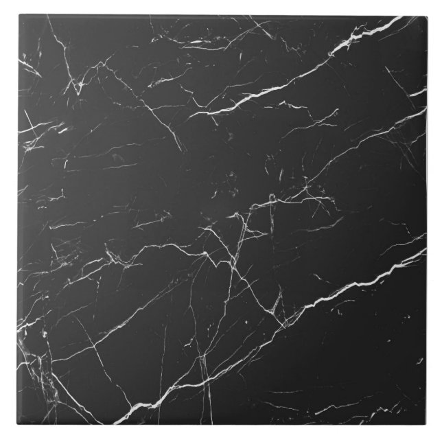 Carreau Marbre noir arrière - plan texture céramique carre (Devant)