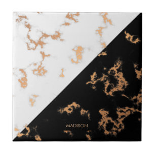 Carreau Marbre noir et blanc