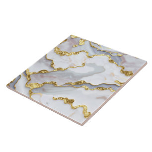 Carreau Marbre populaire Agate White Gold Collection