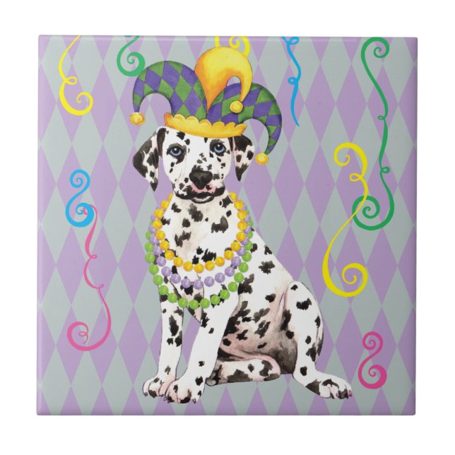 Carreau Mardi Gras Dalmatien (Devant)