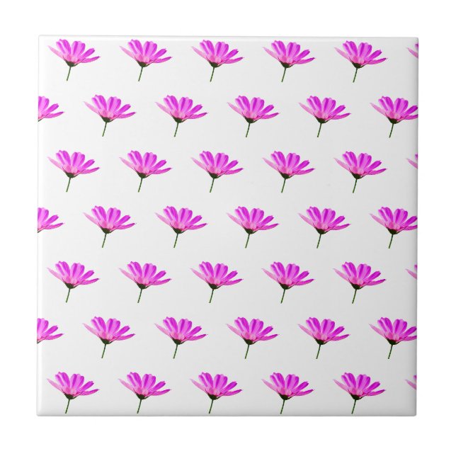 Carreau Marguerite rose  (Devant)