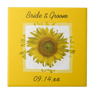 Carreau Mariage de tournesol jaune