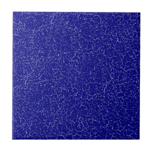 Carreau Marine Blue Cracker Glaze Solid Color Tile