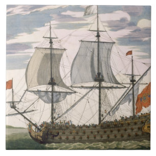 Carreau Marine britannique : un bateau de premier ordre