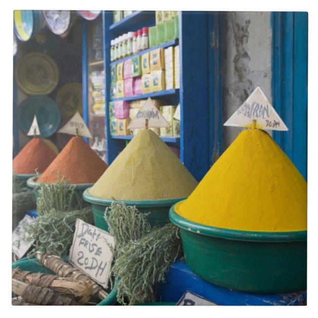 Carreau MAROC, Côte Atlantique, ESSAOUIRA : Marché aux épi (Devant)