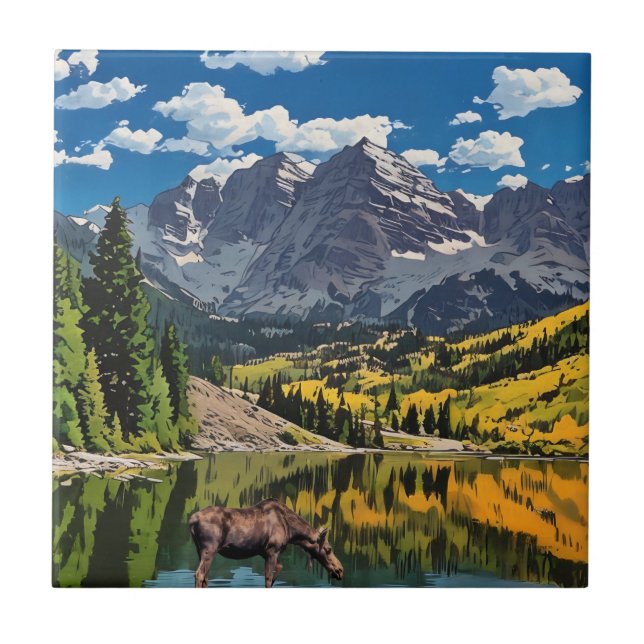 Carreau Maroon bells (Devant)